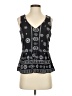 Aqua 100% Rayon Black Sleeveless Blouse Size XS - photo 1