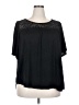 SJS Black Short Sleeve Blouse Size 2X - photo 1