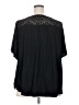 SJS Black Short Sleeve Blouse Size 2X - photo 2