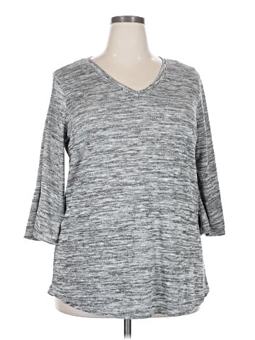 NY Collection 3/4 Sleeve Top (view 1)