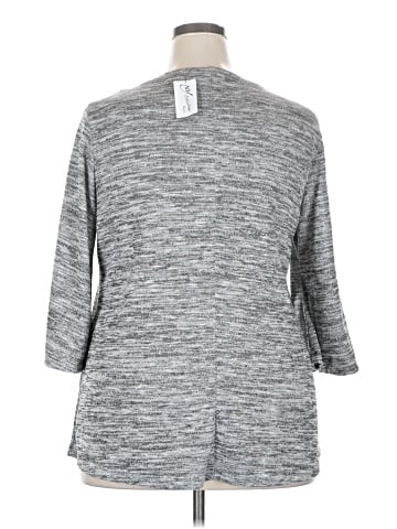NY Collection 3/4 Sleeve Top (view 2)