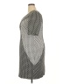 Lela Rose Houndstooth Gray Black Casual Dress Size 18 - photo 5