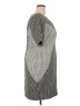 Lela Rose Houndstooth Gray Black Casual Dress Size 18 - photo 4