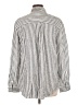 Style&Co Stripes Silver Long Sleeve Button-Down Shirt Size L - photo 2