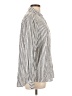 Style&Co Stripes Silver Long Sleeve Button-Down Shirt Size L - photo 4