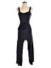 Ann Taylor LOFT 100% Rayon Polka Dots Black Blue Jumpsuit Size 00 - photo 1