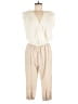 Guess 100% Polyester Solid Ivory Jumpsuit Size M - photo 1