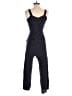 Ann Taylor LOFT 100% Rayon Polka Dots Black Blue Jumpsuit Size 00 - photo 2