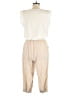 Guess 100% Polyester Solid Ivory Jumpsuit Size M - photo 2