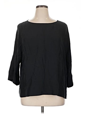 Black Label by Chico's 3/4 Sleeve Blouse (view 1)