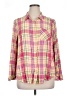 Torrid 100% Rayon Plaid Pink 3/4 Sleeve Button-Down Shirt Size 1X Plus (1) - photo 1
