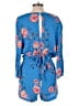 LOFT Beach Floral Blue Romper Size S - photo 2
