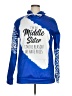 Unbranded 100% Polyester Blue Pullover Hoodie Size XL - photo 1