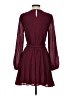 Assorted Brands 100% Polyester Solid Burgundy Casual Dress Size S - photo 2