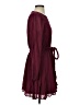 Assorted Brands 100% Polyester Solid Burgundy Casual Dress Size S - photo 4