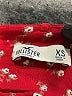 Hollister 100% Viscose Hearts Red Romper Size XS - photo 4