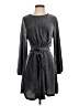 VICI Metallic Gray Casual Dress Size S - photo 1