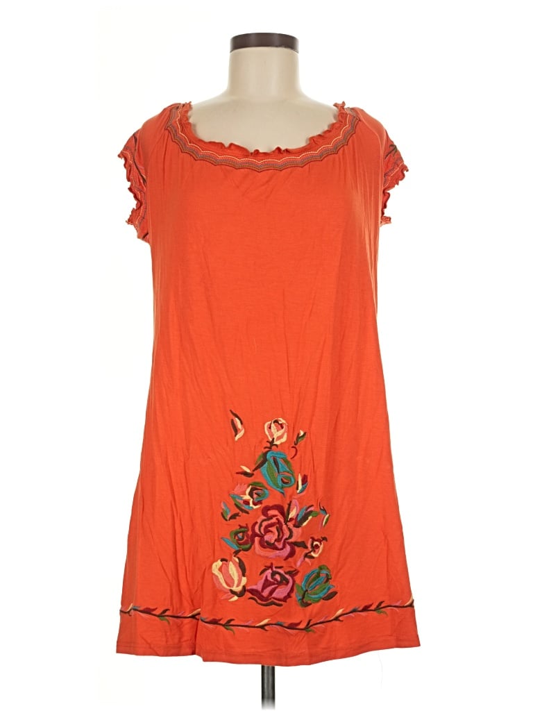 Pre-owned Angie Casual Dress In Orange