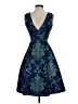 Tracy Reese Paisley Blue Cocktail Dress Size 0 - photo 2
