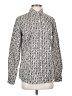 J. McLaughlin Print Silver Long Sleeve Button-Down Shirt Size XS - photo 1
