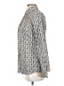 J. McLaughlin Print Silver Long Sleeve Button-Down Shirt Size XS - photo 5