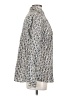 J. McLaughlin Print Silver Long Sleeve Button-Down Shirt Size XS - photo 4