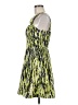 Guess 100% Polyester Print Green Cocktail Dress Size M (estimated) - photo 5