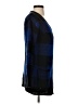 Love By Design 100% Acrylic Plaid Blue Cardigan Size S - photo 4