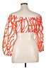Unbranded Orange 3/4 Sleeve Blouse Size XL - photo 2