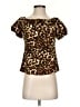 Rora Brown Short Sleeve Blouse Size S - photo 1