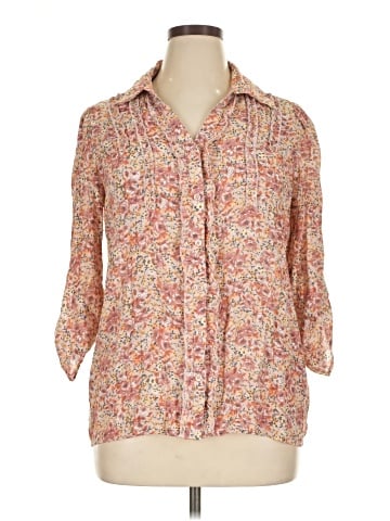 Indigo Rose 3/4 Sleeve Blouse (view 1)