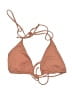 Assorted Brands Solid Pink Tan Swimsuit Top Size XL (estimated) - photo 1