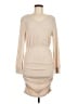 Unbranded 100% Polyester Tan Cocktail Dress Size M - photo 1