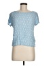 Renee C. Blue Short Sleeve Top Size M - photo 1