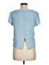 Renee C. Blue Short Sleeve Top Size M - photo 2