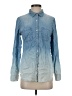 Cato Blue Long Sleeve Button-Down Shirt Size S - photo 1