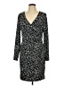 metaphor Animal Print Black Casual Dress Size L - photo 1