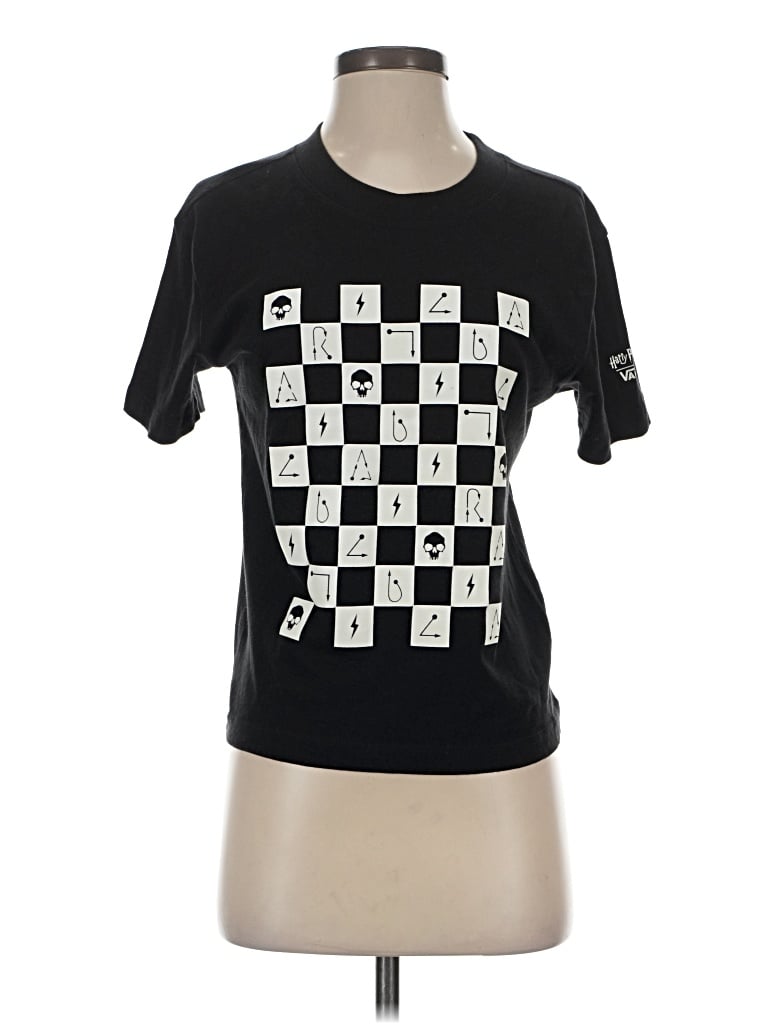 Pre-owned Vans Short Sleeve T-shirt In Black