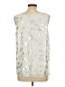 Covington 100% Polyester Silver Sleeveless Blouse Size L - photo 2