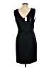 metaphor Solid Black Cocktail Dress Size L - photo 2