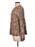 Olivaceous Animal Print Brown Long Sleeve Blouse Size L - photo 5