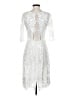 Yoana Baraschi 100% Polyester White Cocktail Dress Size 4 - photo 2