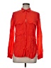 Zara 100% Viscose Red Long Sleeve Button-Down Shirt Size M - photo 1