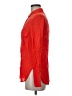 Zara 100% Viscose Red Long Sleeve Button-Down Shirt Size M - photo 5