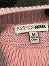 Fashion Nova Pink Pullover Sweater Size M - photo 7