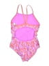 Speedo Paisley Pink One Piece Swimsuit Size 12 - photo 2