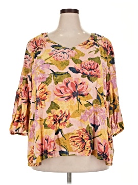 Terra & Sky 3/4 Sleeve Blouse