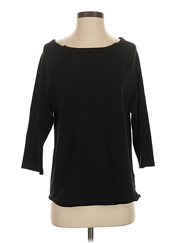 Pre-owned In Cashmere 3/4 Sleeve T-shirt In Black