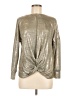 Fourteenth Place Metallic Silver Long Sleeve T-Shirt Size M - photo 1