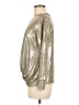 Fourteenth Place Metallic Silver Long Sleeve T-Shirt Size M - photo 5